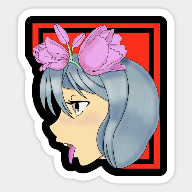 Anime girls R Sticker by Gerigansu